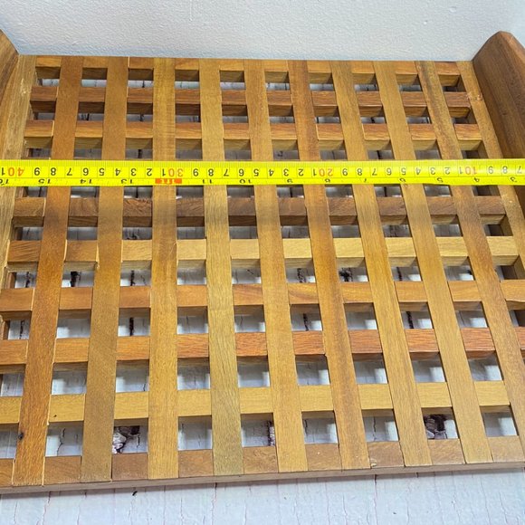 Vintage Jens Quistgaard for Dansk Teak Lattice Tray (ACACIA) - Picture 7 of 9